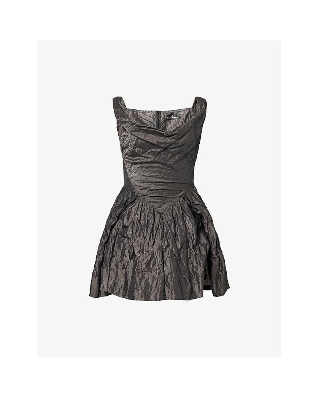 Vivienne Westwood Black Sunday Corset Woven Mini Dress