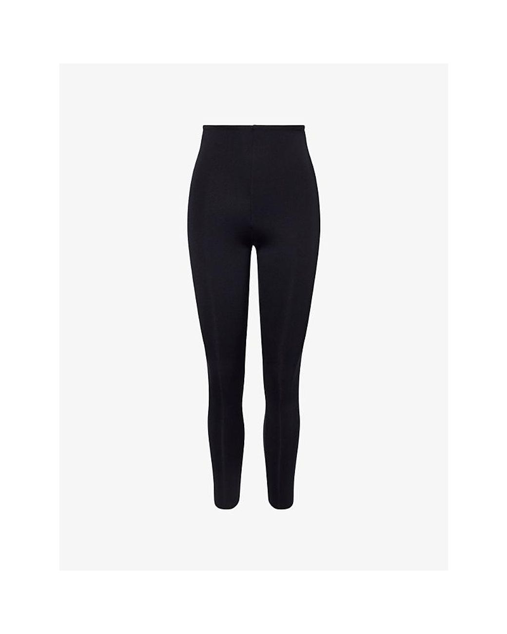 Commando Blue Neoprene Stretch-Woven Leggings