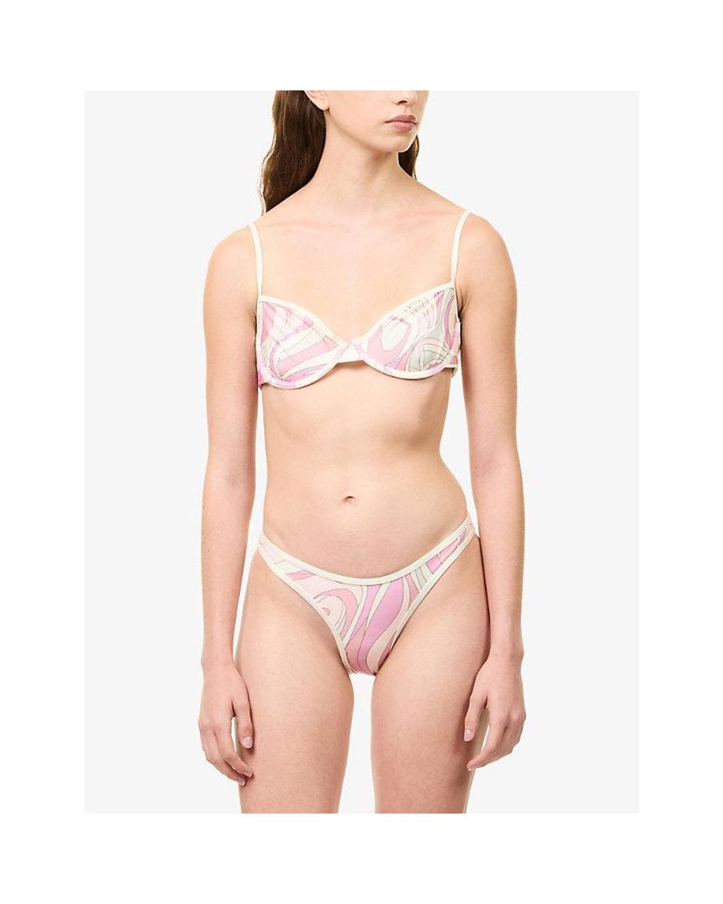 Cheap Monday Pink Somerset Patterned Bikini Bottoms