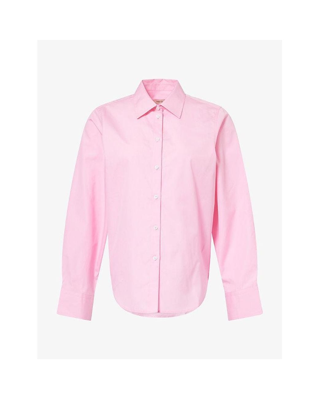 ME+EM Pink Forever Relaxed-Fit Cotton Shirt