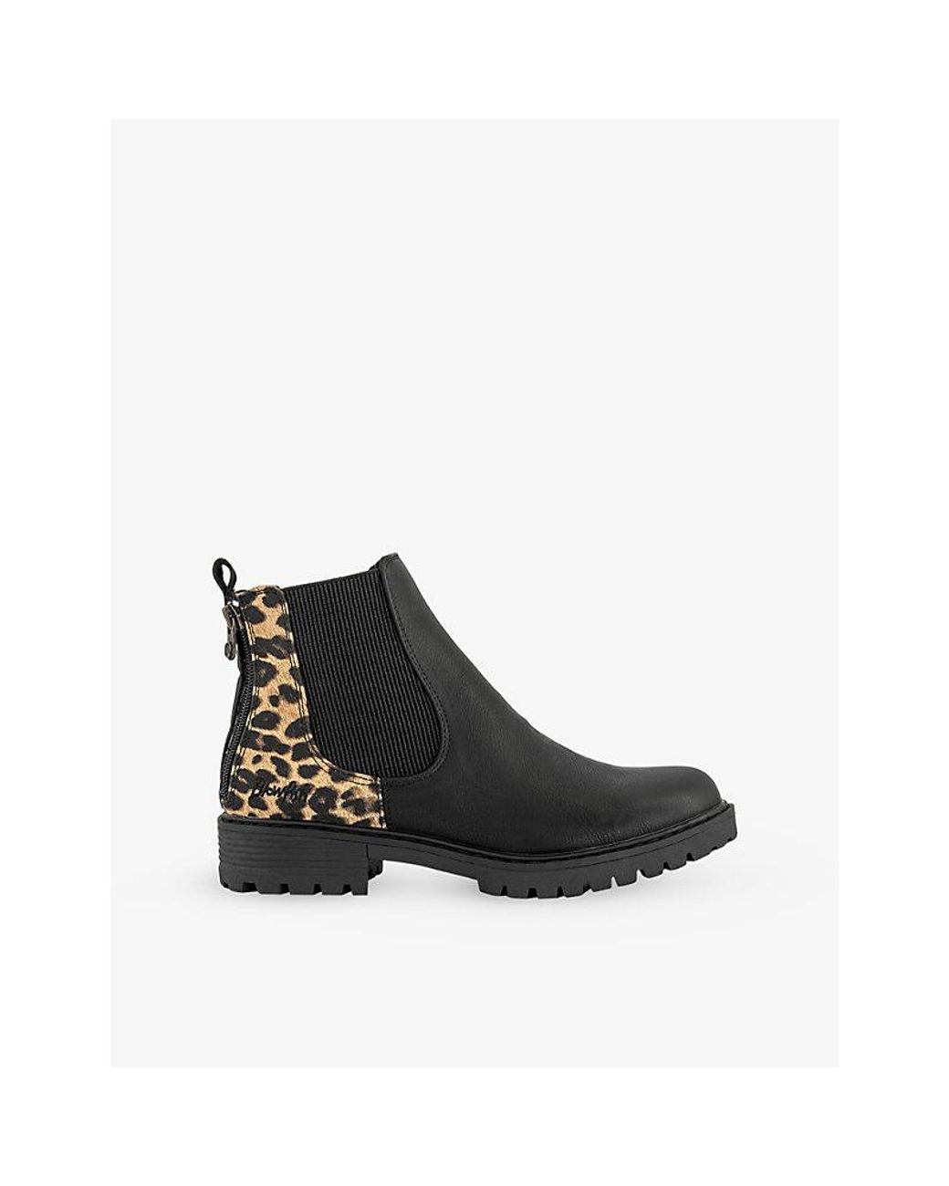 Blowfish Black Raffal Faux-Leather Chelsea Boots