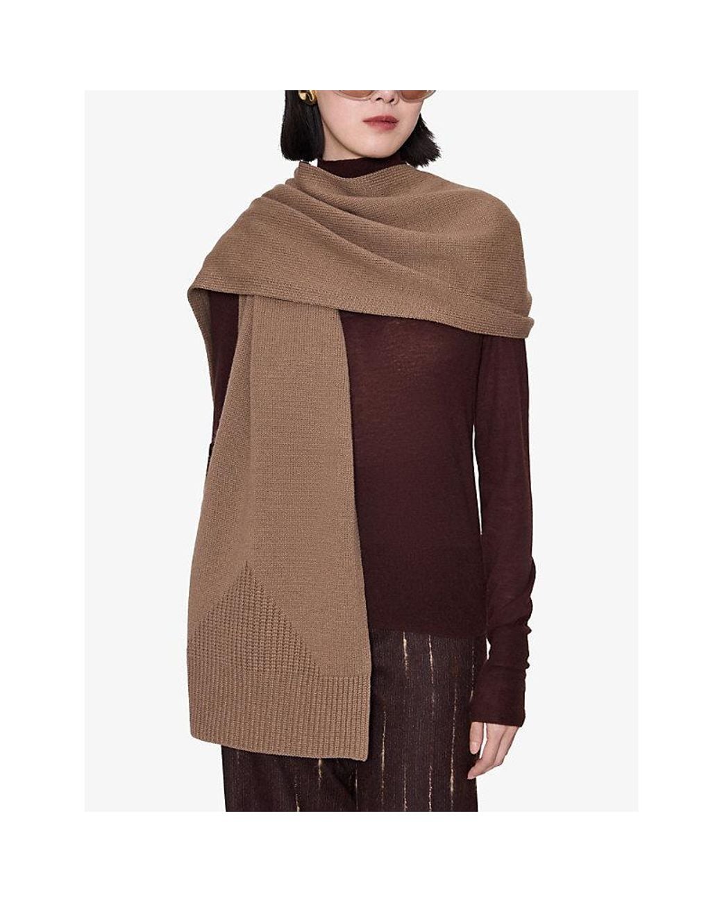 Joseph Brown Pasilla Knitted Cashmere Scarf
