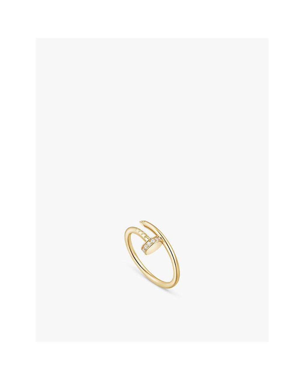 Cartier Metallic Juste Un Clou 18Ct- And 0.08Ct Brilliant-Cut Diamond Ring