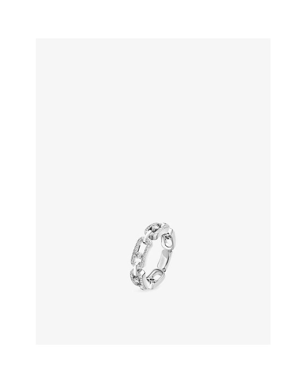 Messika White Move Link Pavé 18Ct And 0.43Ct Diamond Ring