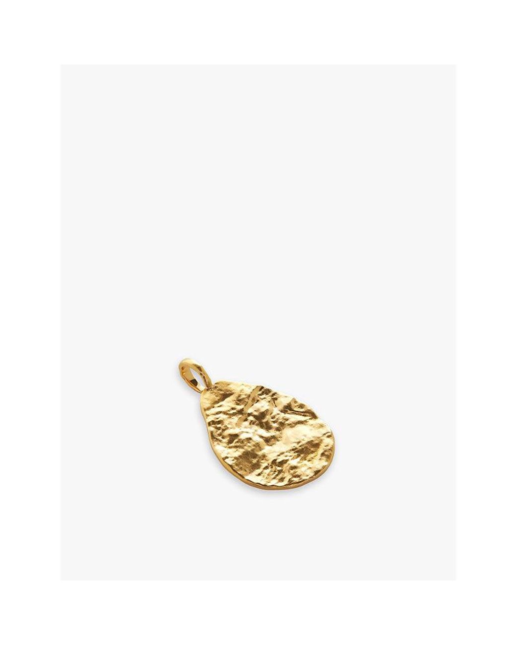 Monica Vinader Metallic Capri 18Ct-Plated Vermeil Sterling- Pendant