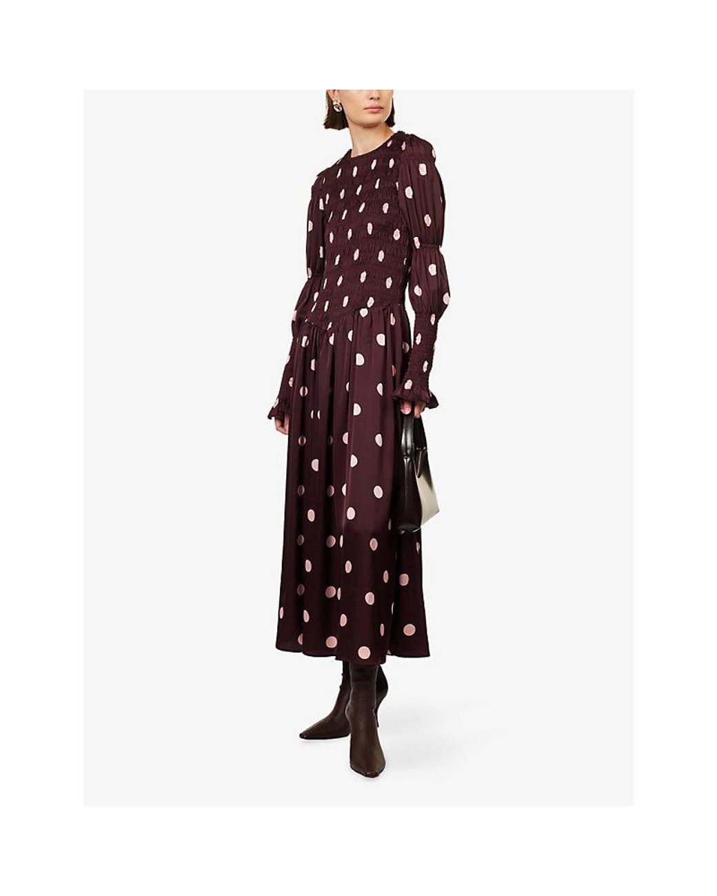 Amy Lynn Red Mabel Long-Sleeves Woven Maxi Dress
