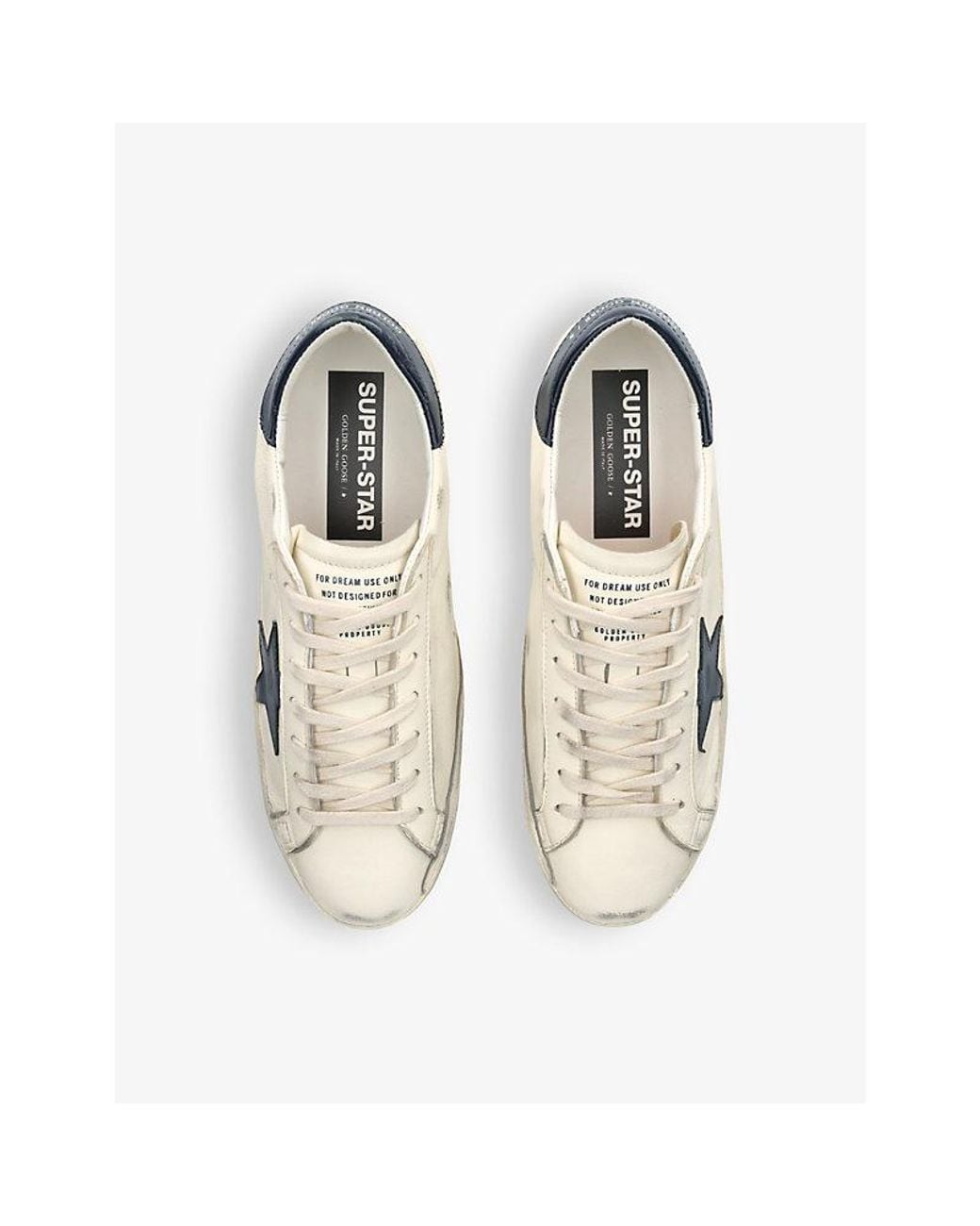 Golden Goose Deluxe Brand Natural Super-Star Leather Low-Top Trainers for men