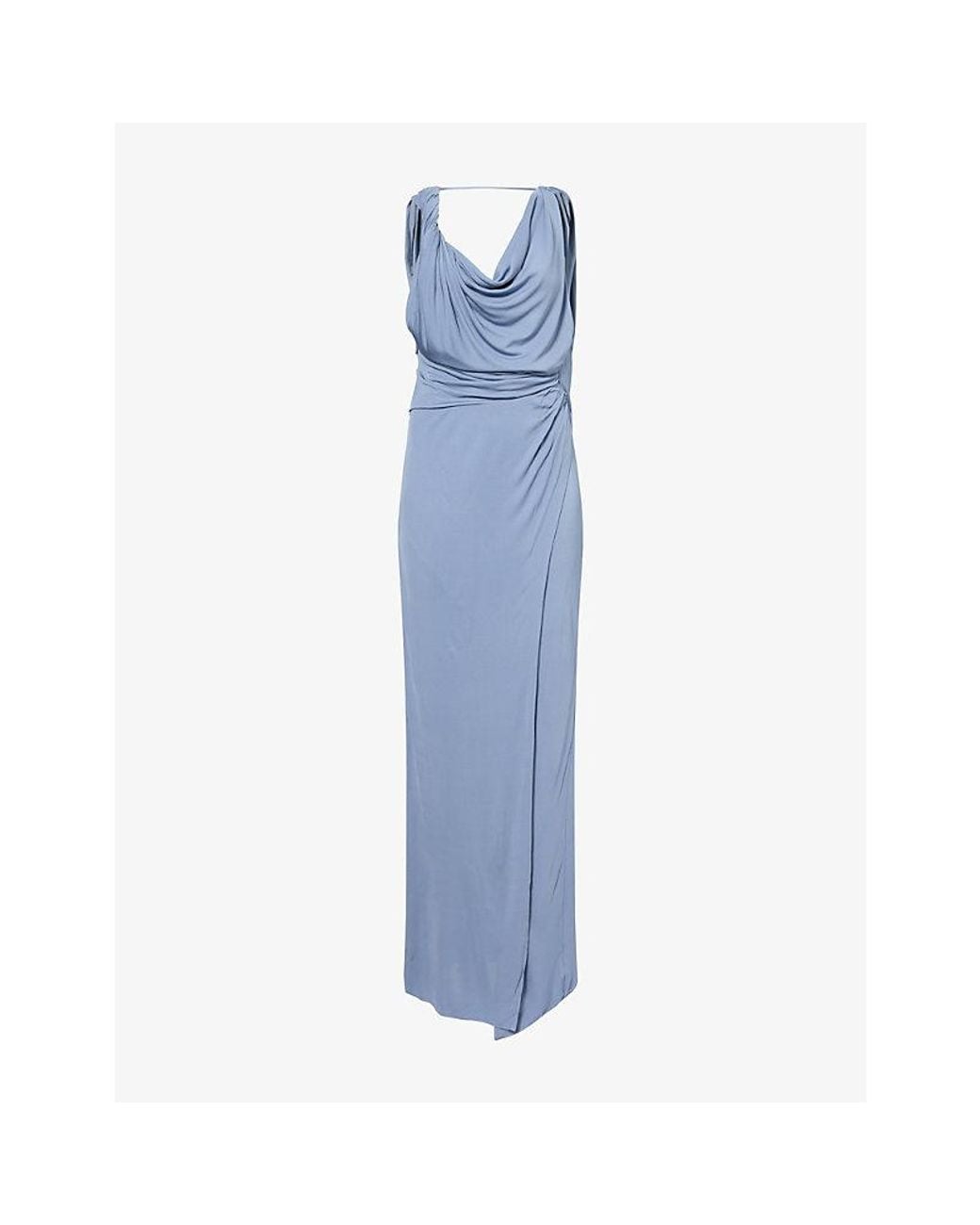 Sir Blue Olenna Knot-Detail Stretch-Jersey Gown