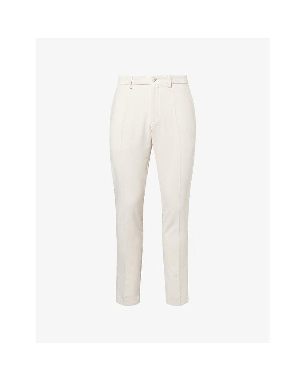 J.Lindeberg White Elof Straight-Leg Woven Trousers for men