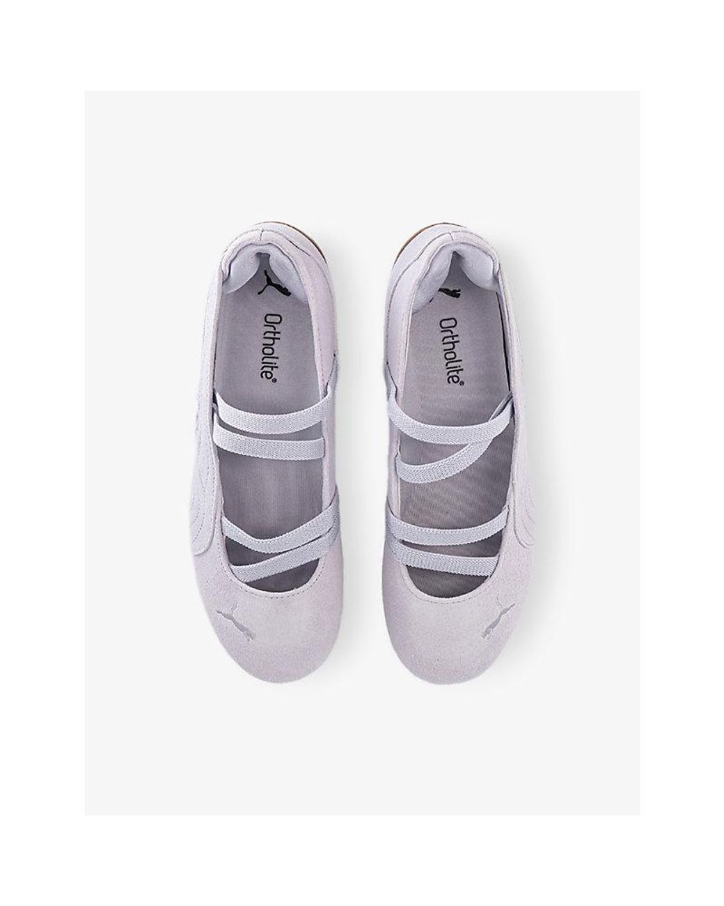 PUMA White Speedcat Ballet Suede Trainers