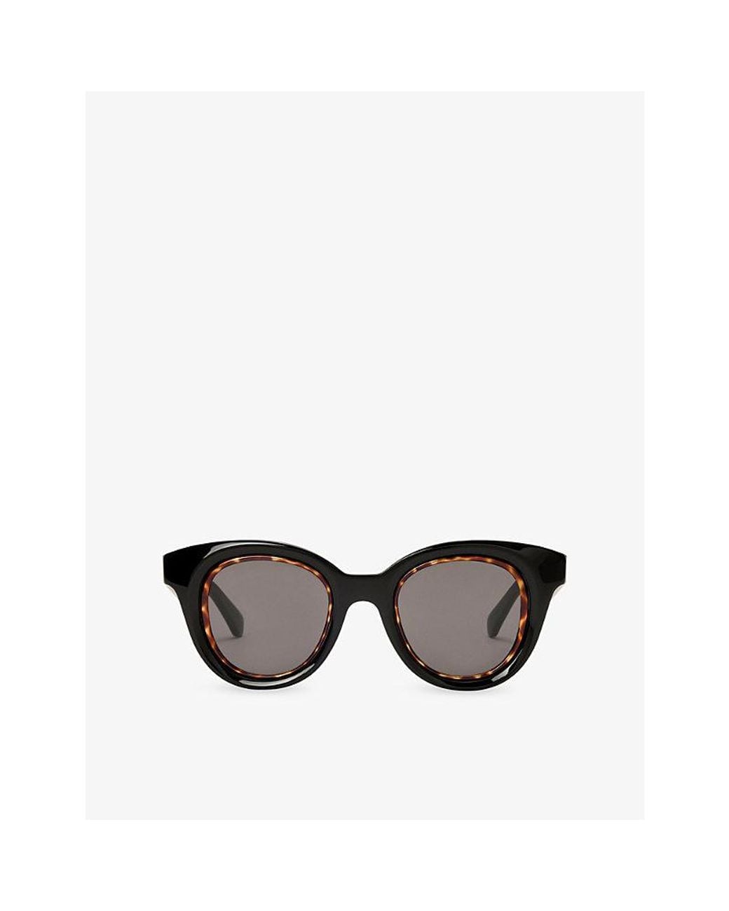 Loewe Black Butterfly Mini Anagram Acetate Sunglasses