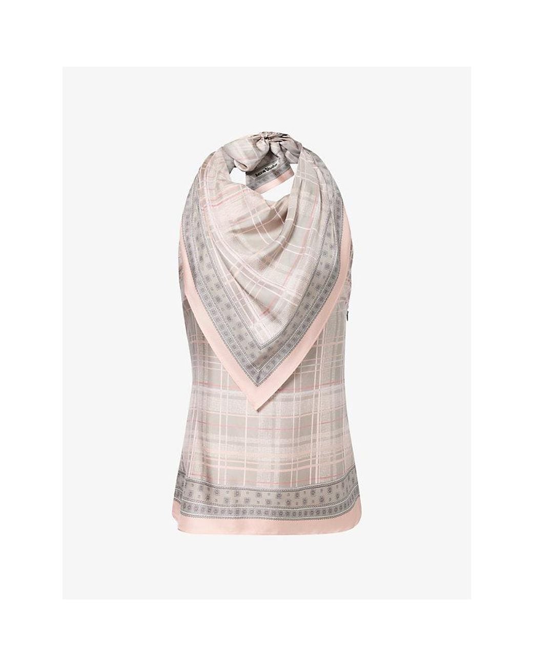 Acne Natural Satera Silk Scarf Top