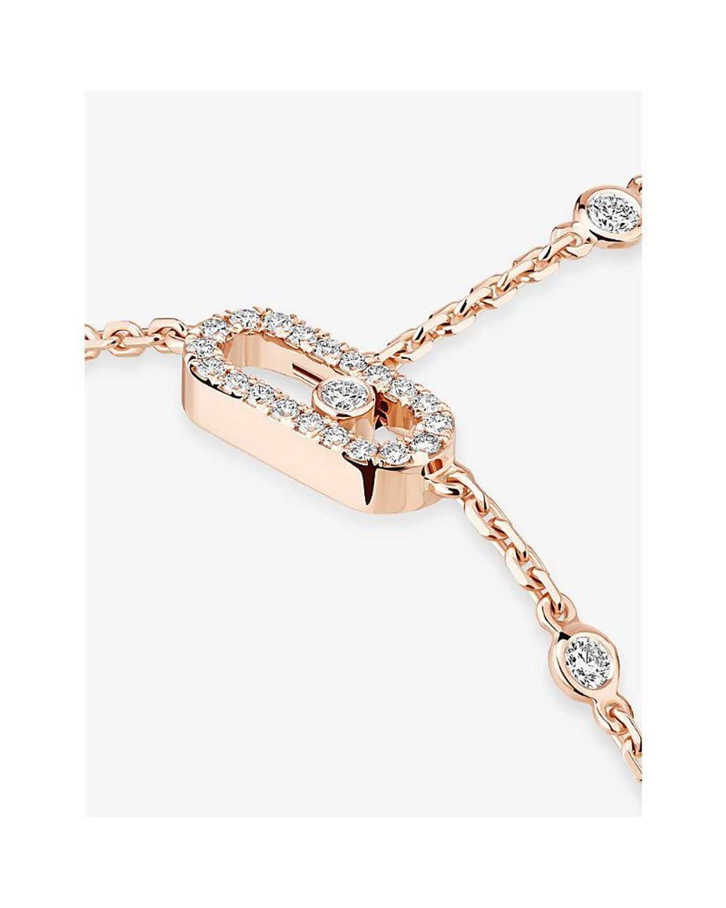 Messika White Move Uno 18Ct And 0.35Ct Diamond Hand Bracelet