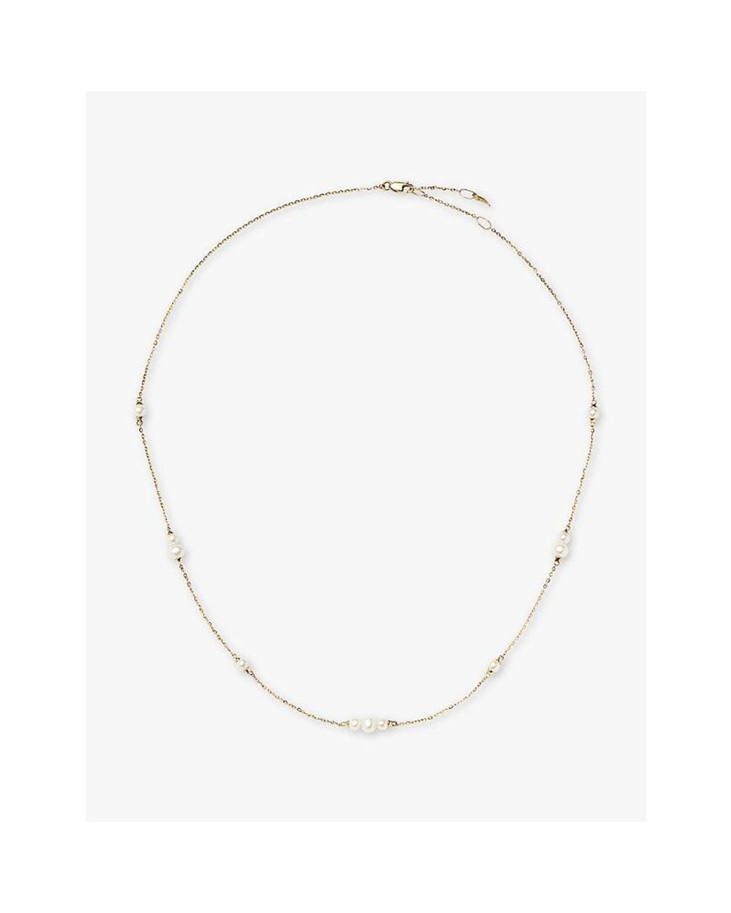 Missoma White Fine Pearl 14Ct- Chain Necklace