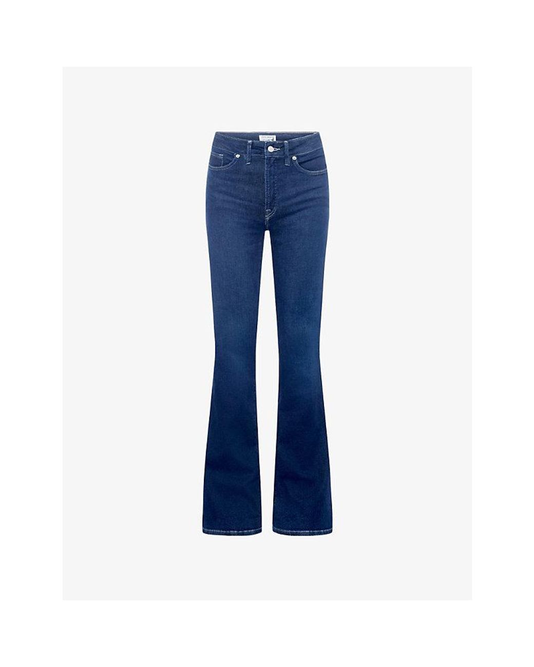 GOOD AMERICAN Blue Dolly's Joleans Good Legs Mid-Rise Stretch-Denim Jeans
