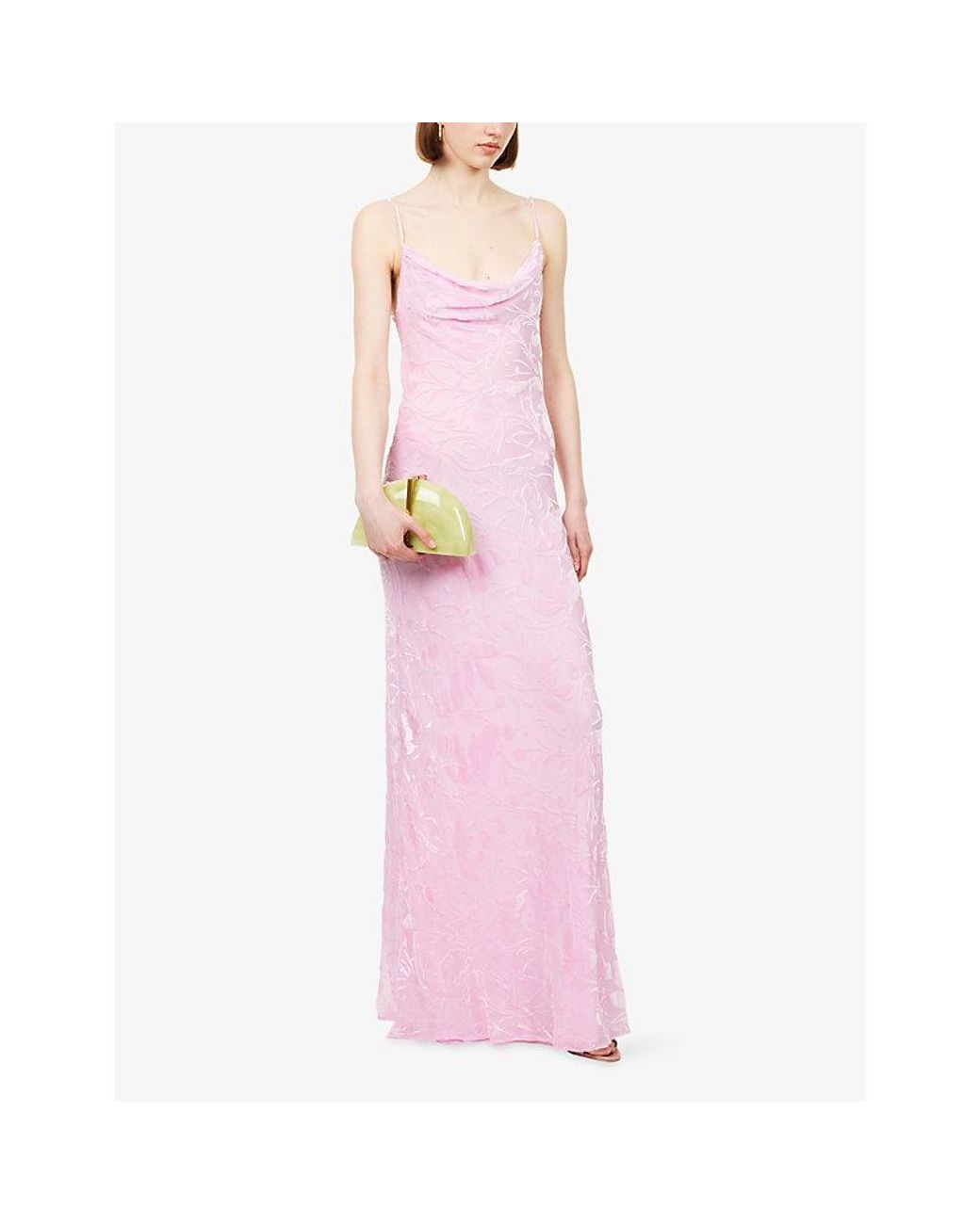 Rat & Boa Pink Athena Floral Woven Maxi Dress