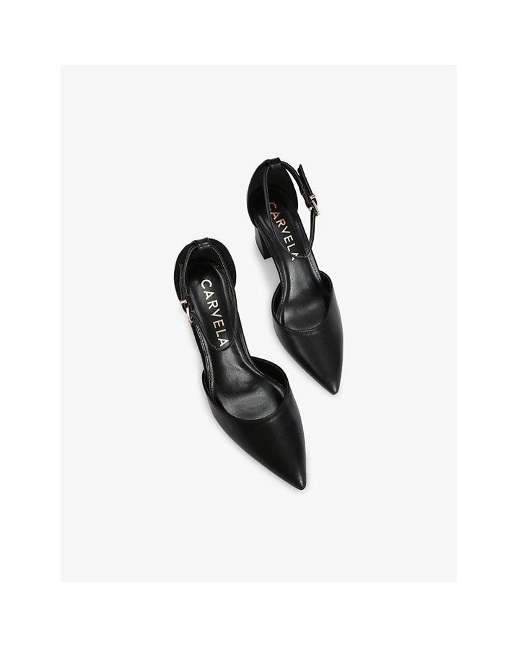 Carvela Kurt Geiger White Refined Court Faux-Leather Shoes