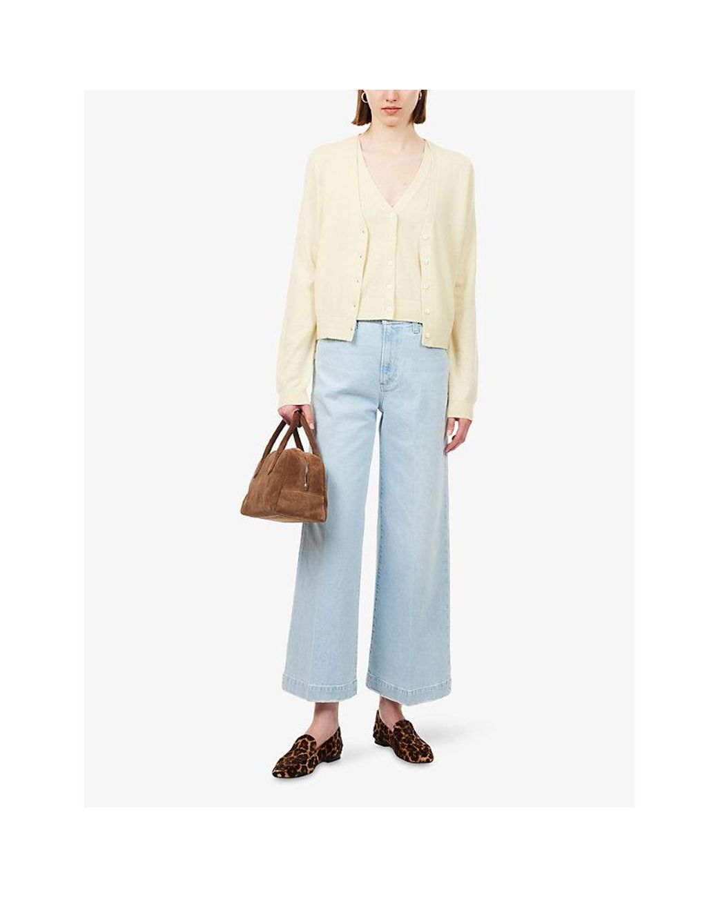 PAIGE Blue Harper Ankle High-Rise Denim Jeans