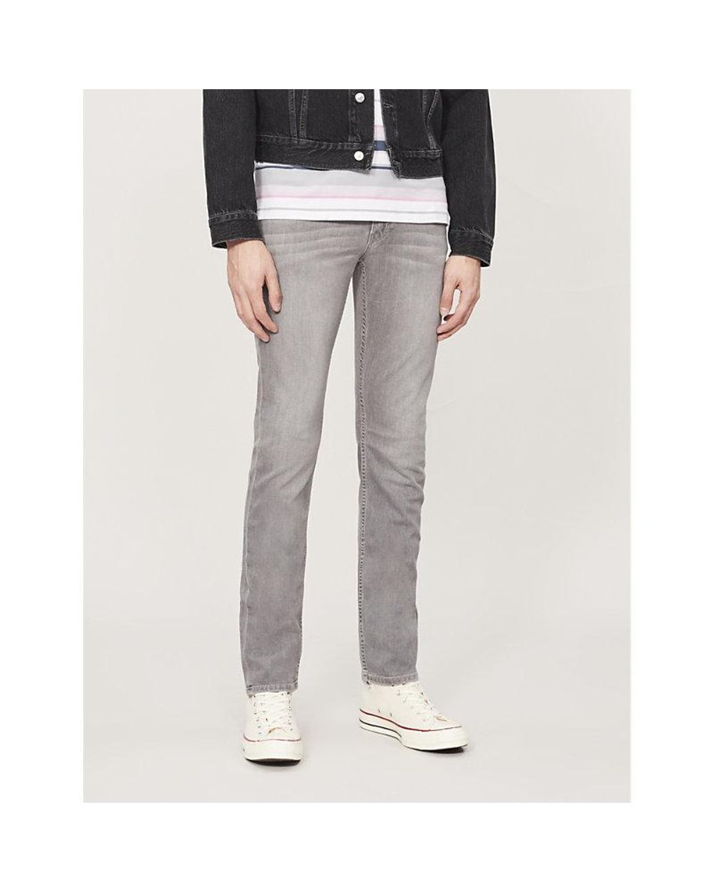 PAIGE Gray Lennox Slim-Fit Jeans for men