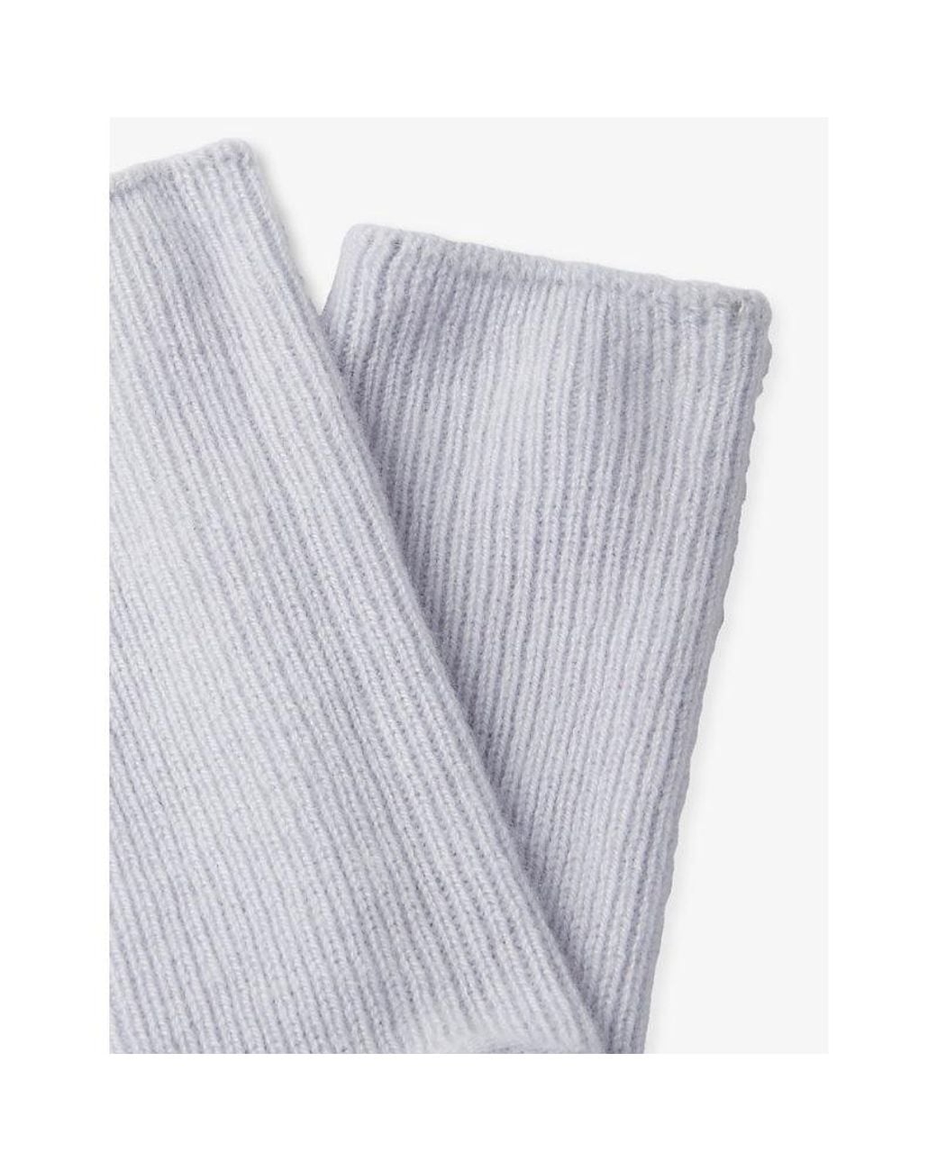 The White Company Multicolor Ribbed Mid-Calf Cashmere Bed Socks