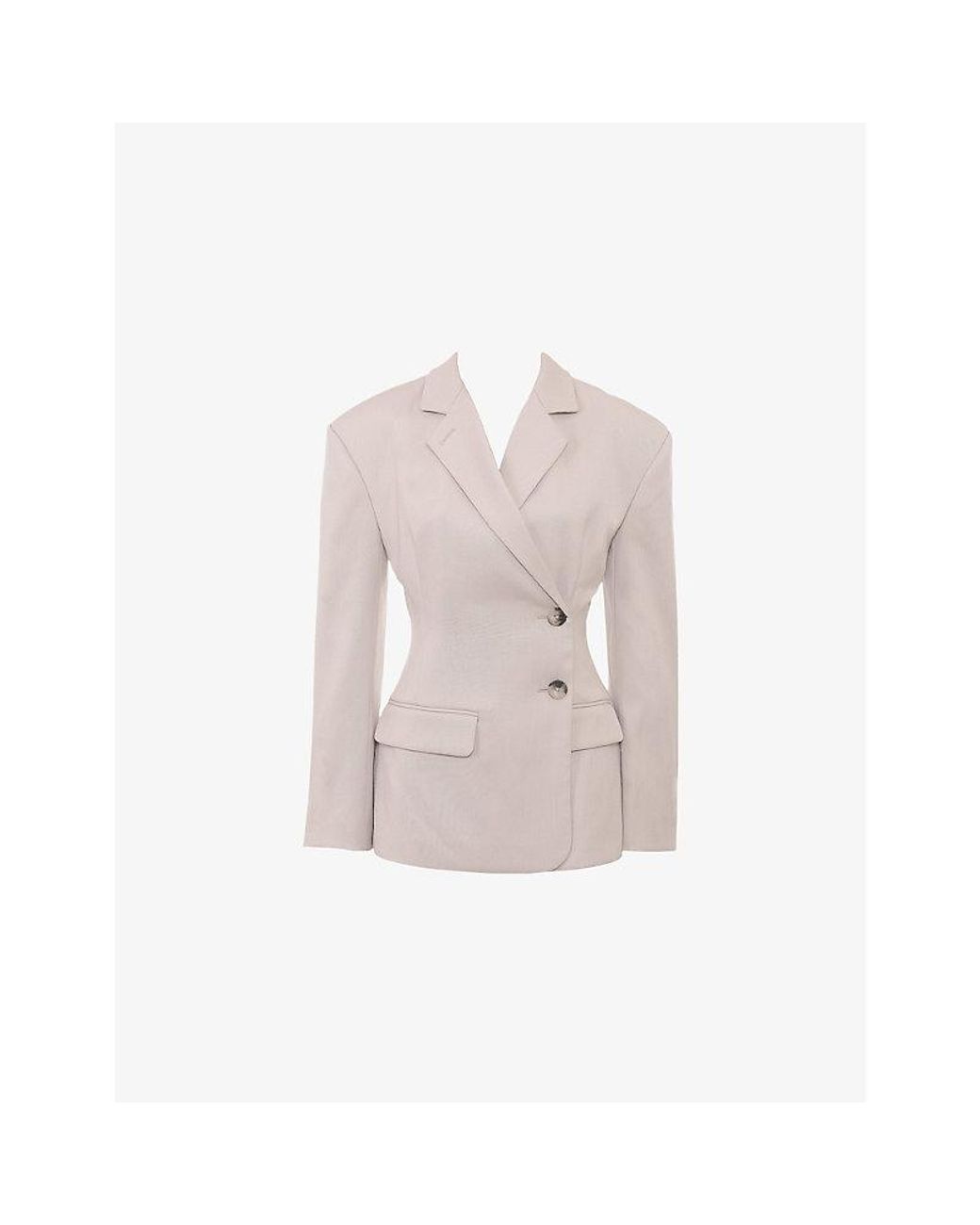 House Of Cb Pink Hudson Hourglass Stretch-Woven Blazer