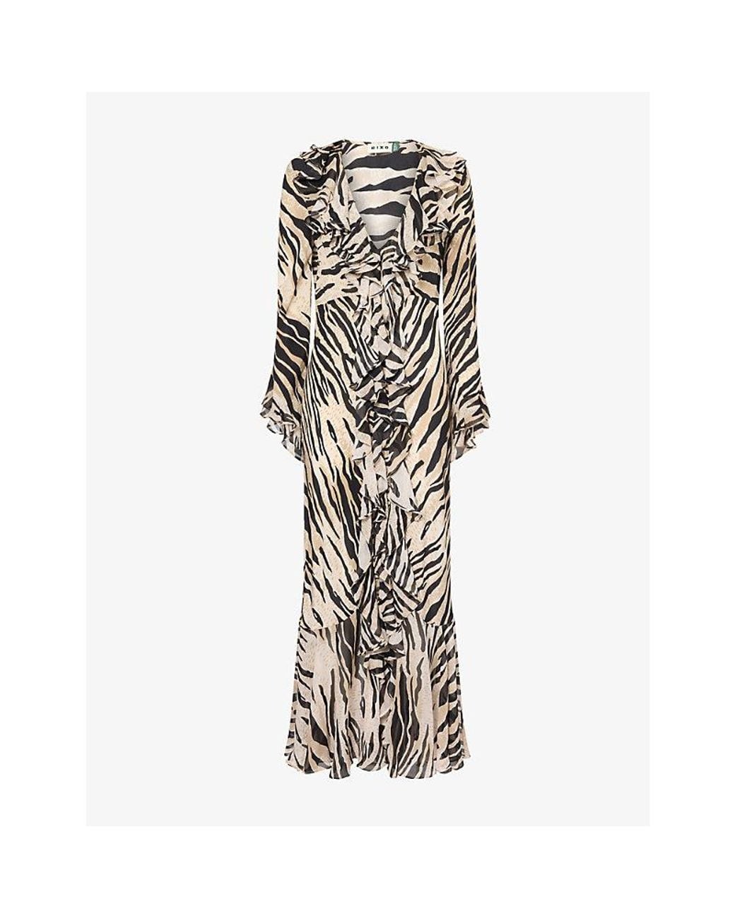 Rixo Multicolor Provence Printed Silk Midi Dress