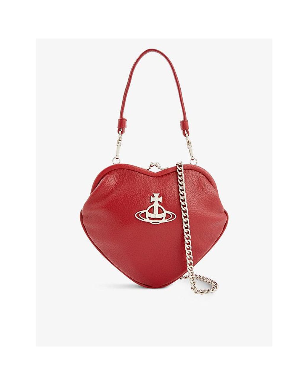 Vivienne Westwood Belle Heart Leather Purse in Red Lyst