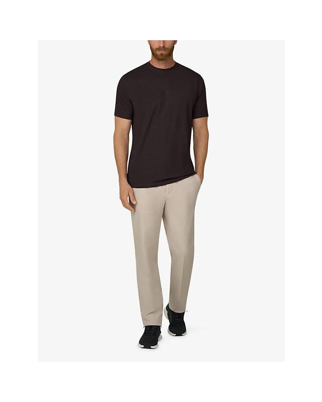 Boggi Black Short-Sleeved Branded-Tab Stretch-Cotton T-Shirt for men