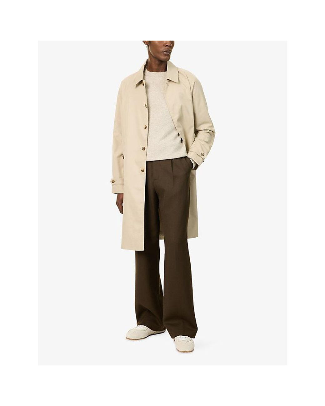 Raith Natural Iver Heavy Cotton-Blend Trench Coat for men
