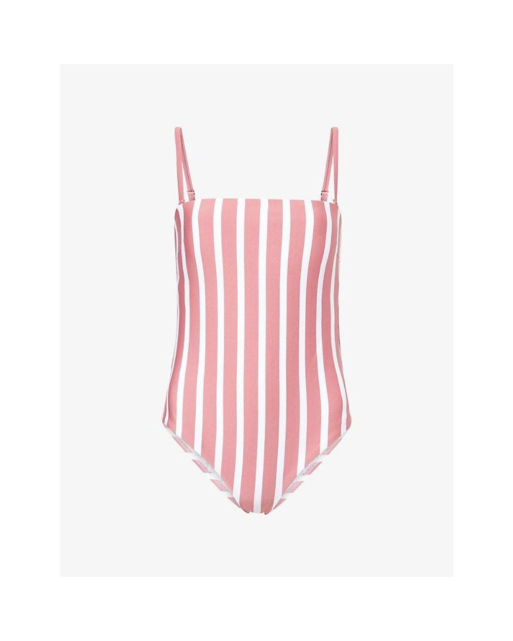 Heidi Klein Red Tramoniti Square-Neck Swimsuit