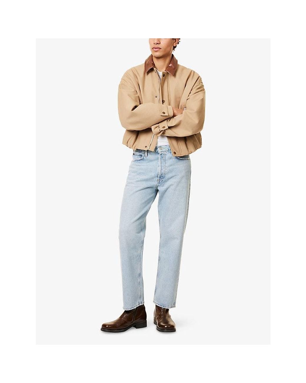 Agolde Blue 90's Straight-Leg Denim Jeans for men