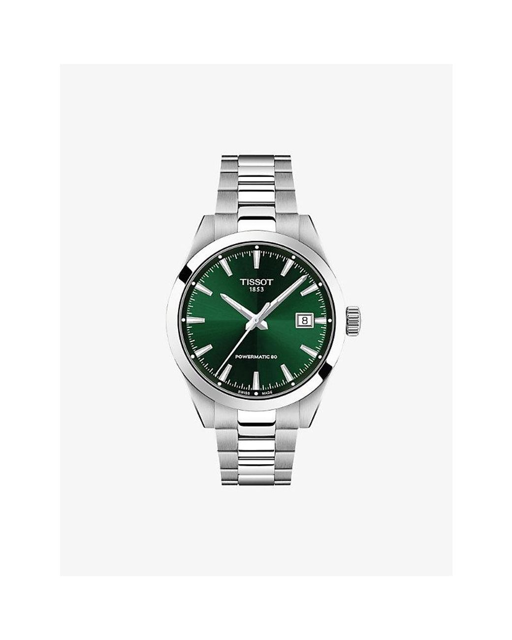 Tissot Green Gentleman 38Mm Stainless Steel Automatic Watch for men
