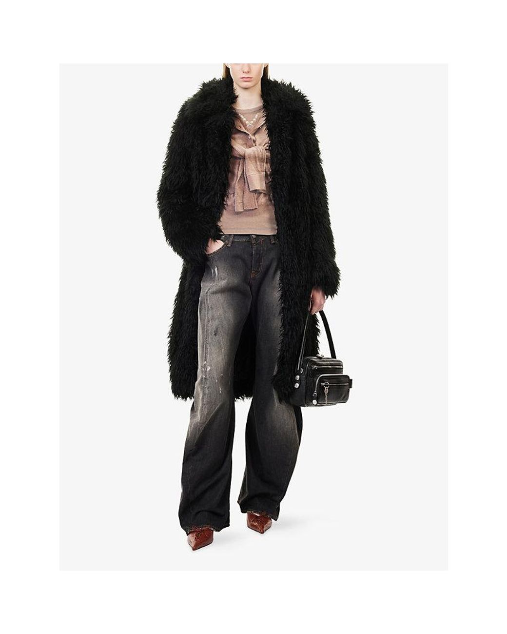 Acne Gray Trafalgar Barrel-Leg Denim Jeans