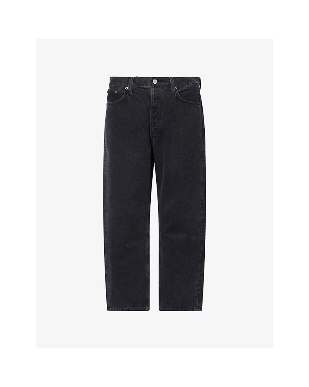 Agolde Blue 90S Cropped Straight-Leg Denim Jeans for men