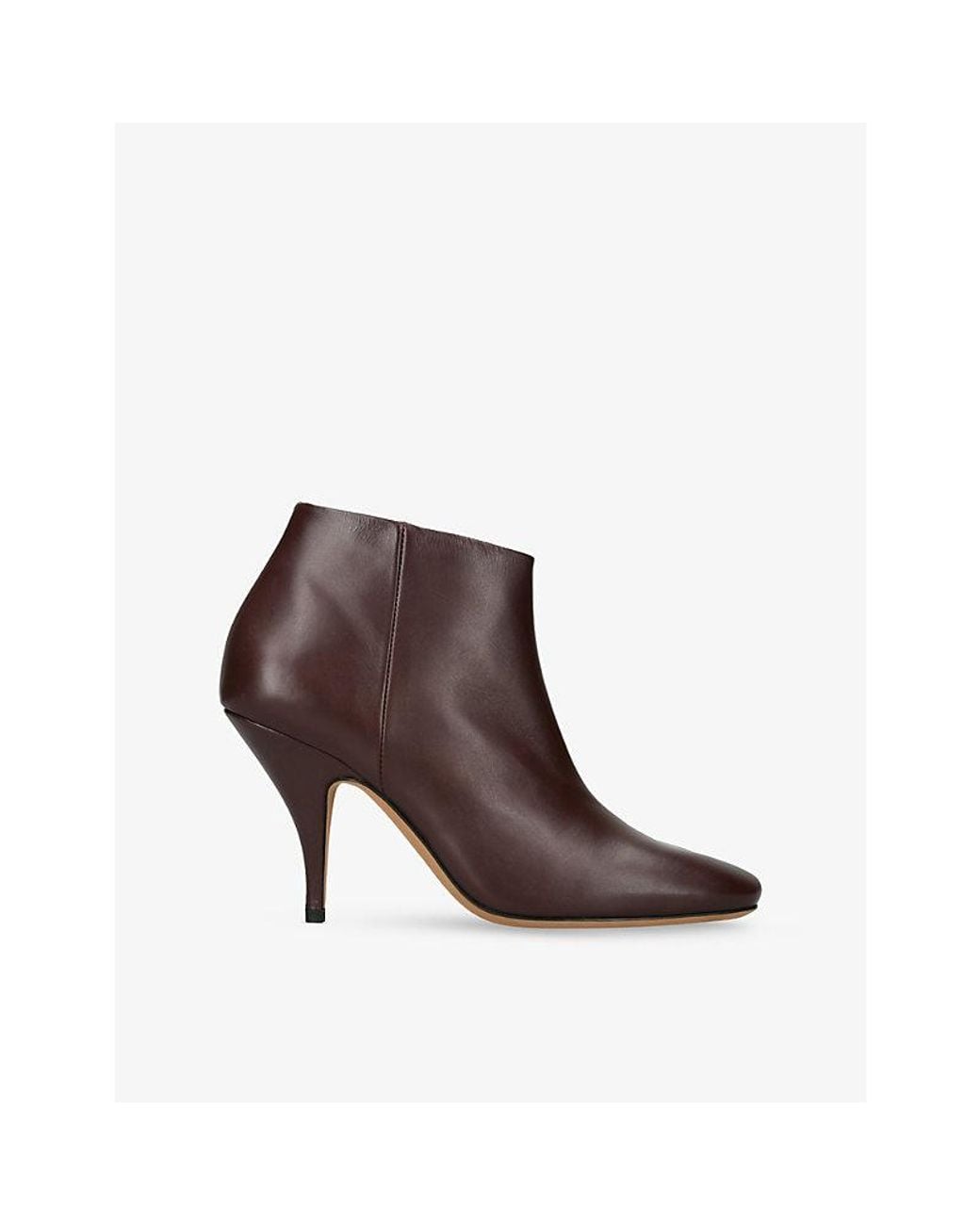 Jude Brown Credo Heeled Leather Ankle Boots