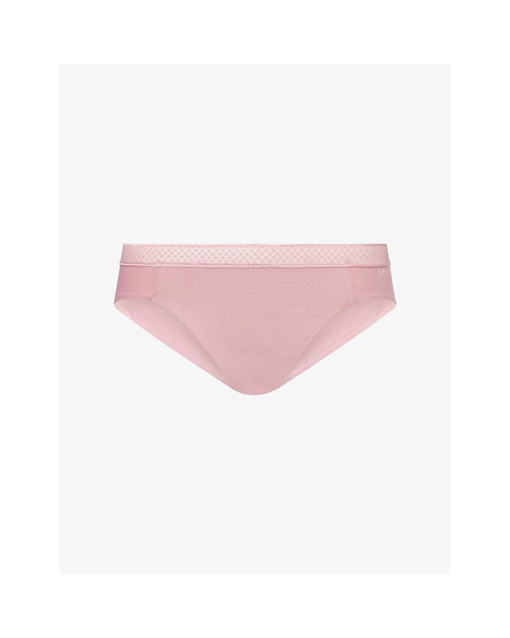 Calvin Klein Pink Seductive Comfort Stretch-Woven Bikini Briefs