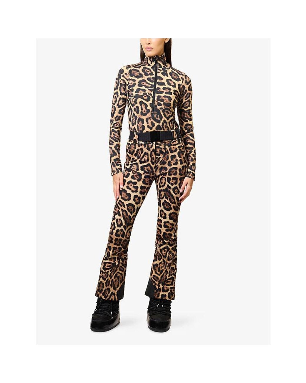 Goldbergh Brown Cathy Leopard Ski Body