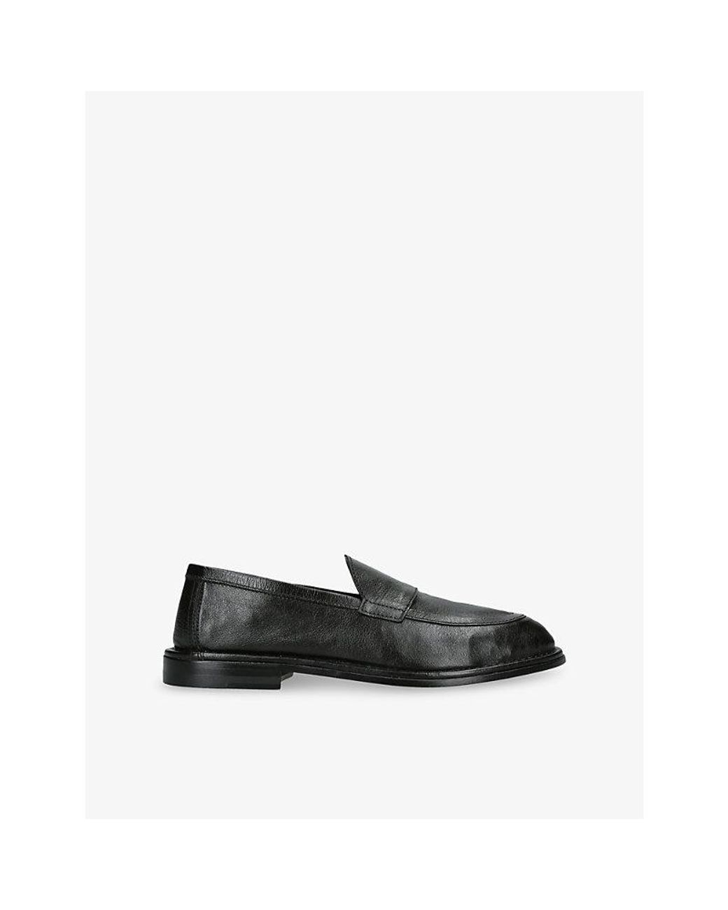 Pierre Hardy Black Noto Leather Loafers