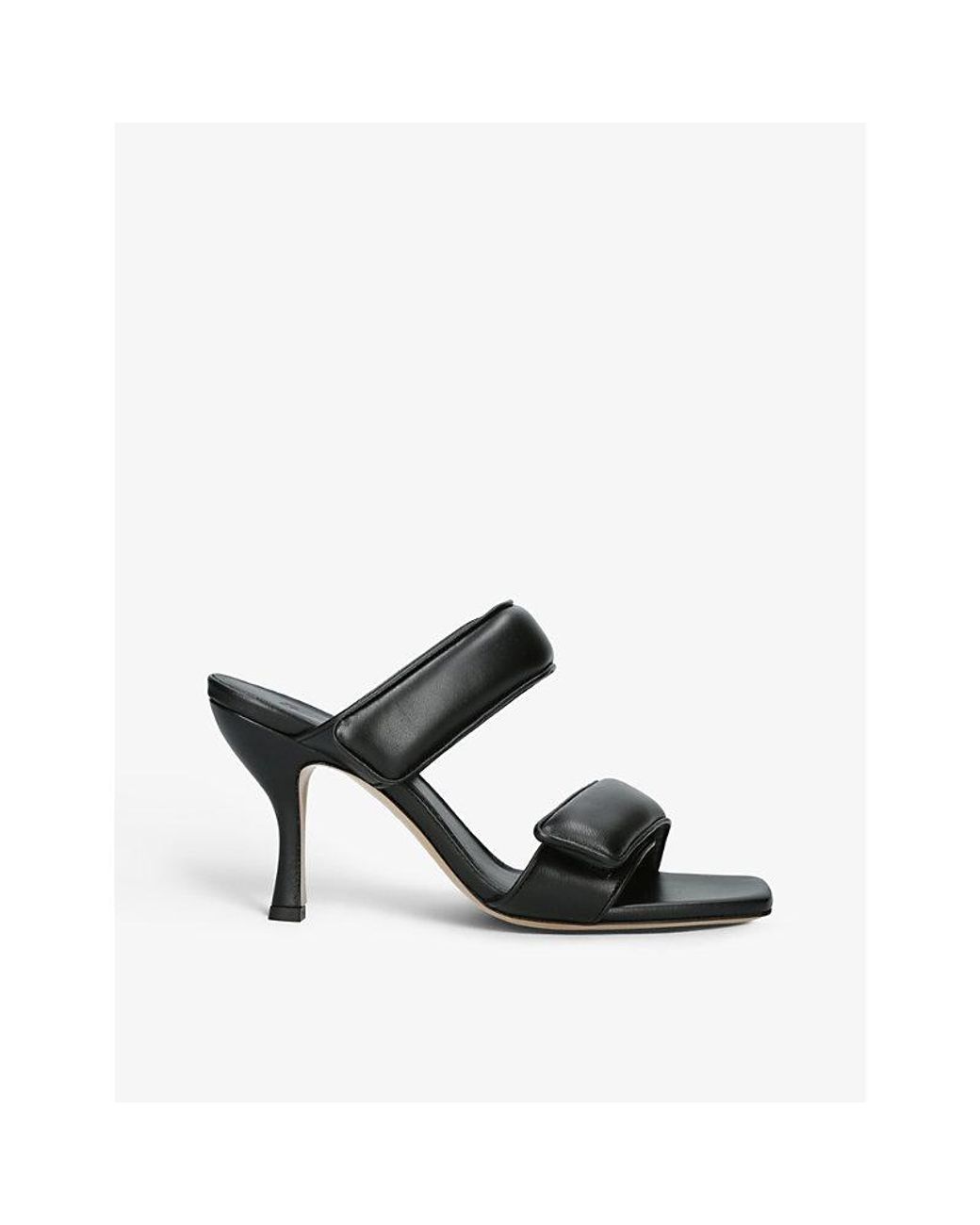 GIA COUTURE Black X Pernille Teisbaek Perni 03 Leather Heeled Sandals