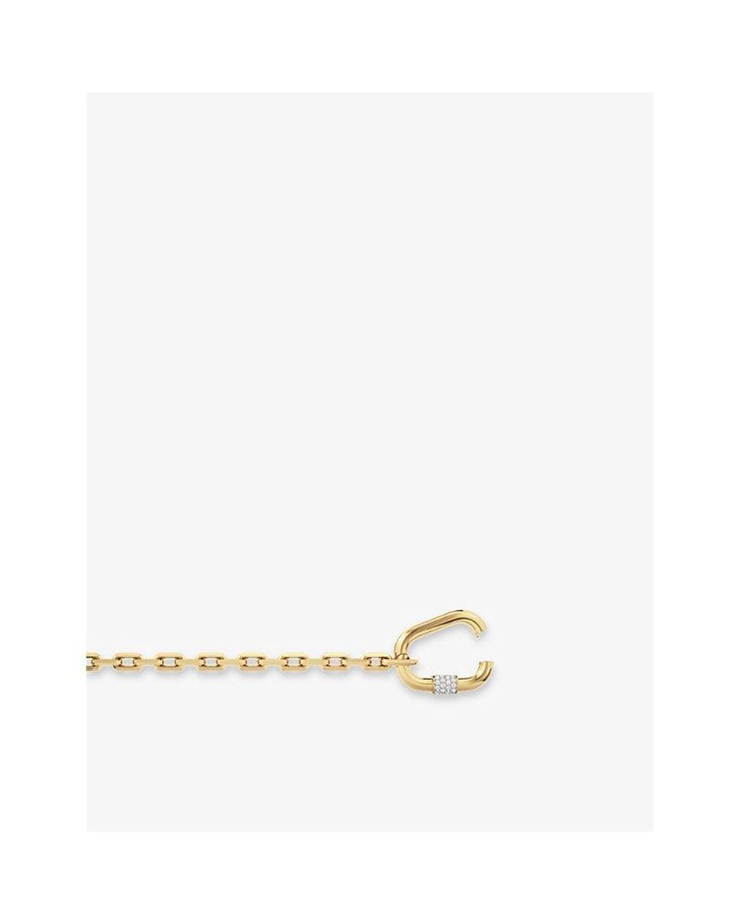 Iphoria Metallic Screw 18Ct Vermeil And 0.36Ct Topaz Chain Bracelet