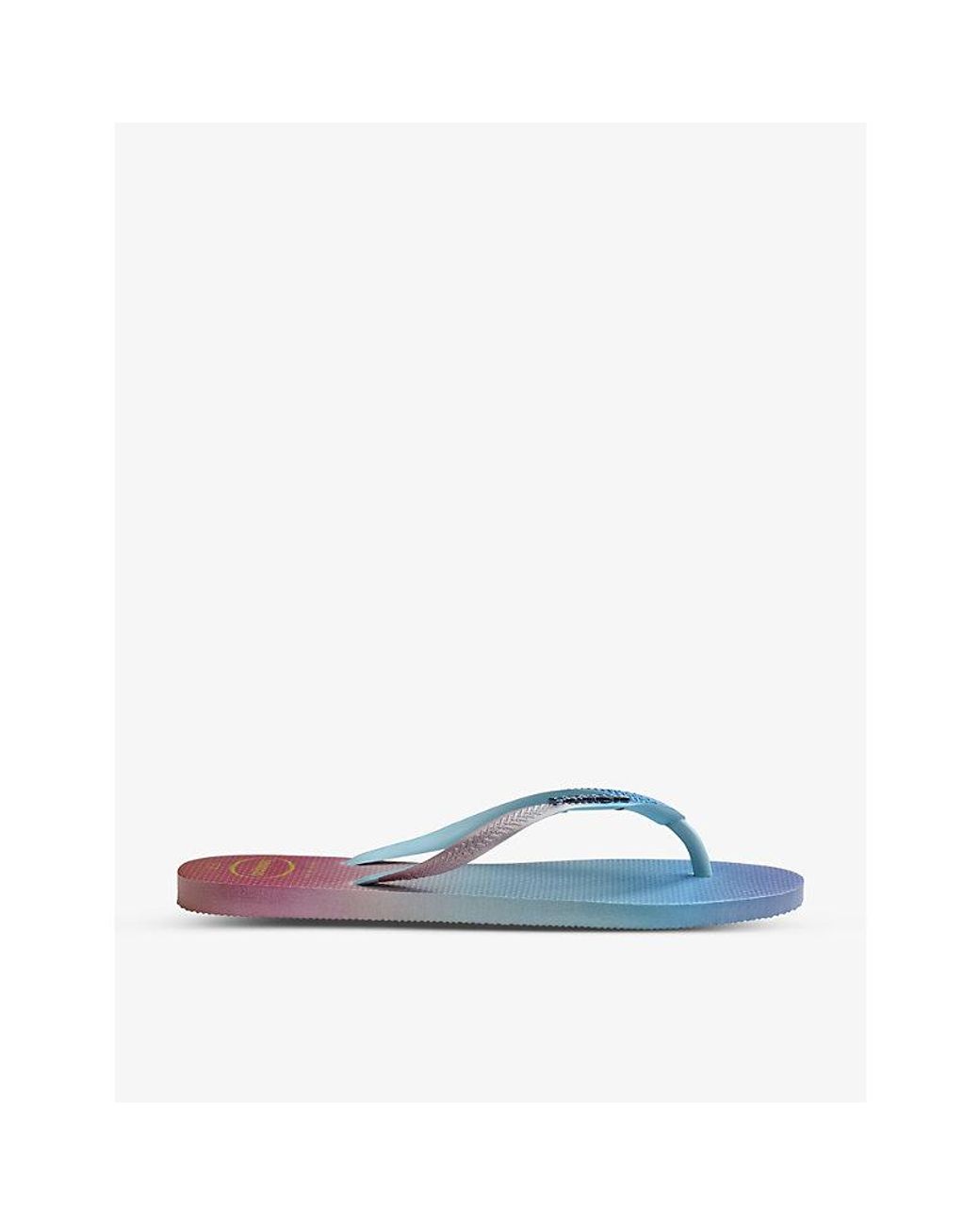 Havaianas Blue Slim Gradient Sunset Rubber Flip-Flops