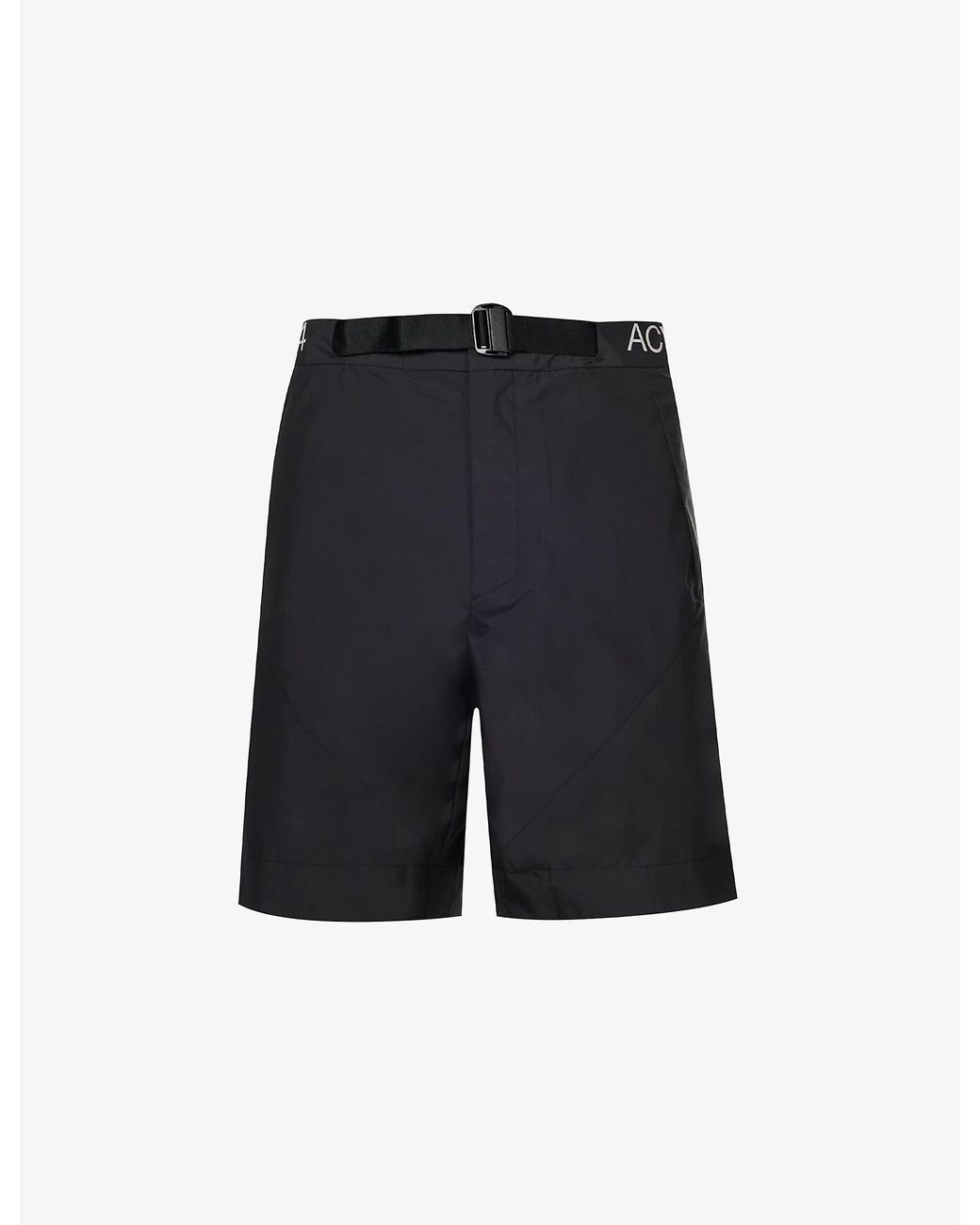 A_COLD_WALL* Nephin Brand-appliqué Regular-fit Shell Shorts in Black ...