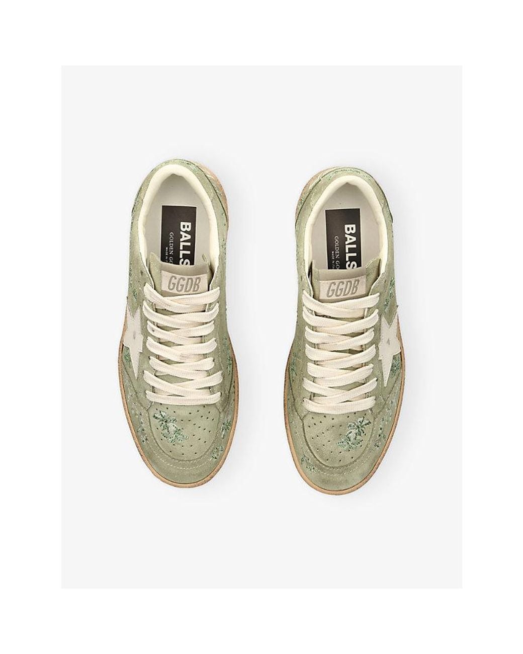 Golden Goose Deluxe Brand Natural Ball Star Suede Trainers