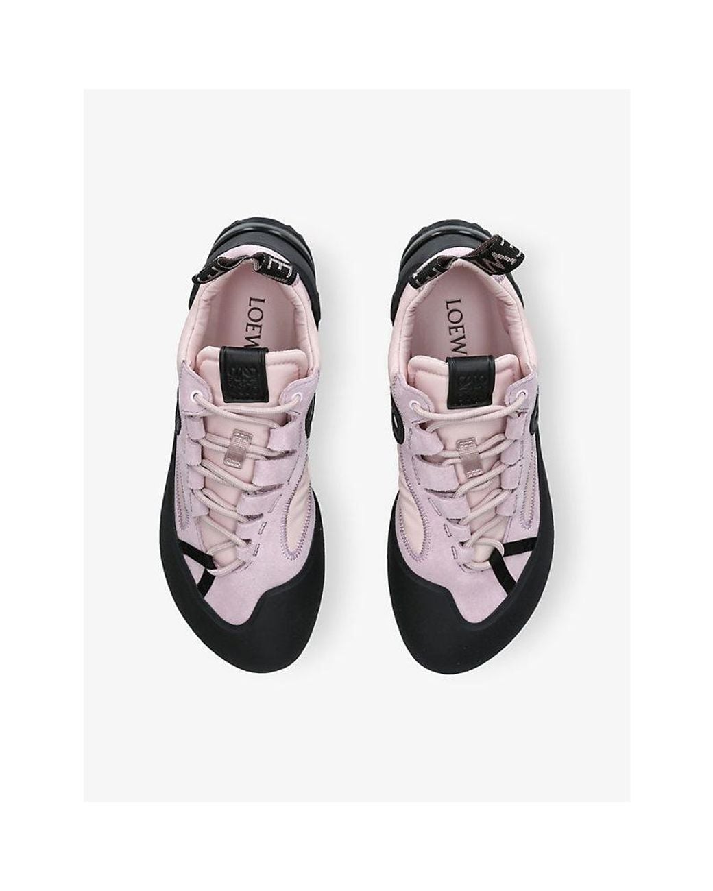 Loewe Black Grip Suede And Nylon Trainers