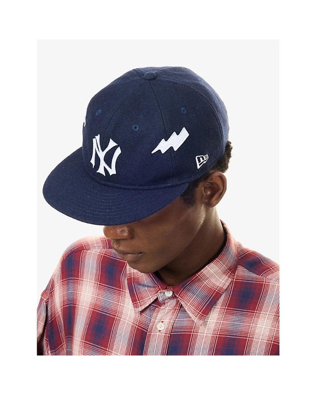 KTZ Blue 9Fifty Mlb Heritage New York Yankees Wool-Blend Baseball Cap