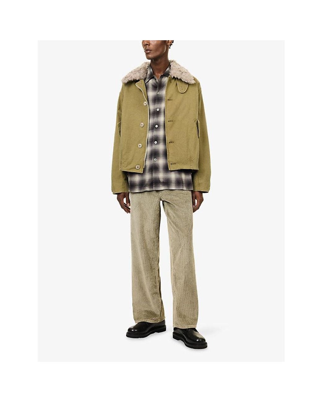 Our Legacy Natural Vast Wide-Leg Corduroy Jeans for men