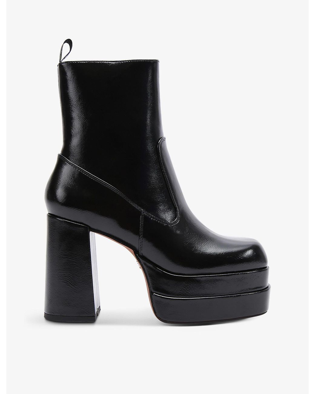 Kurt Geiger Woven Ankle Boots in Black 