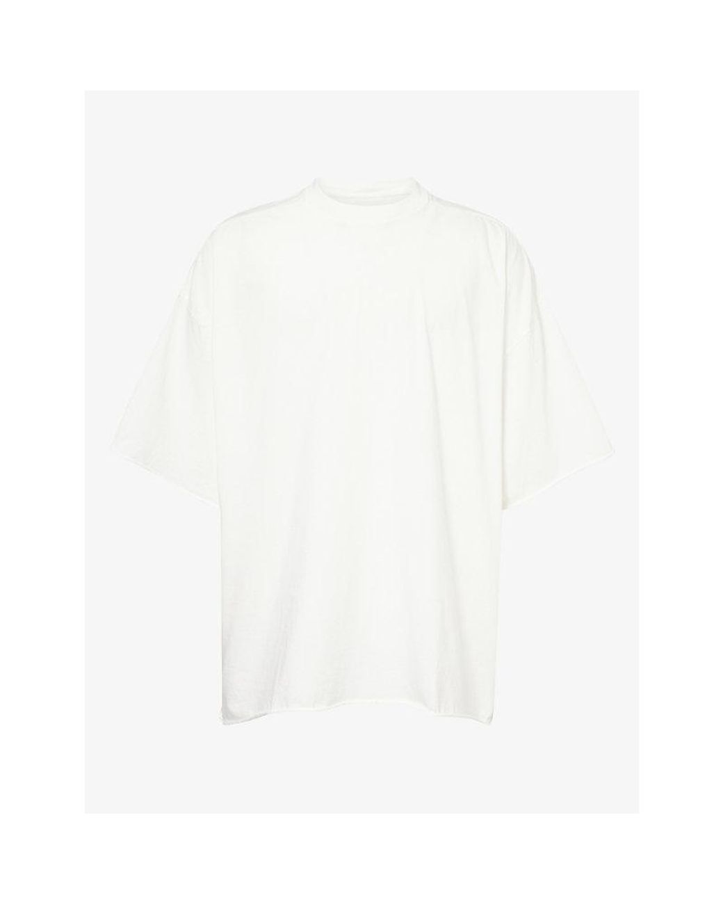 Rick Owens White Tommy Oversized Cotton-Jersey T-Shirt for men