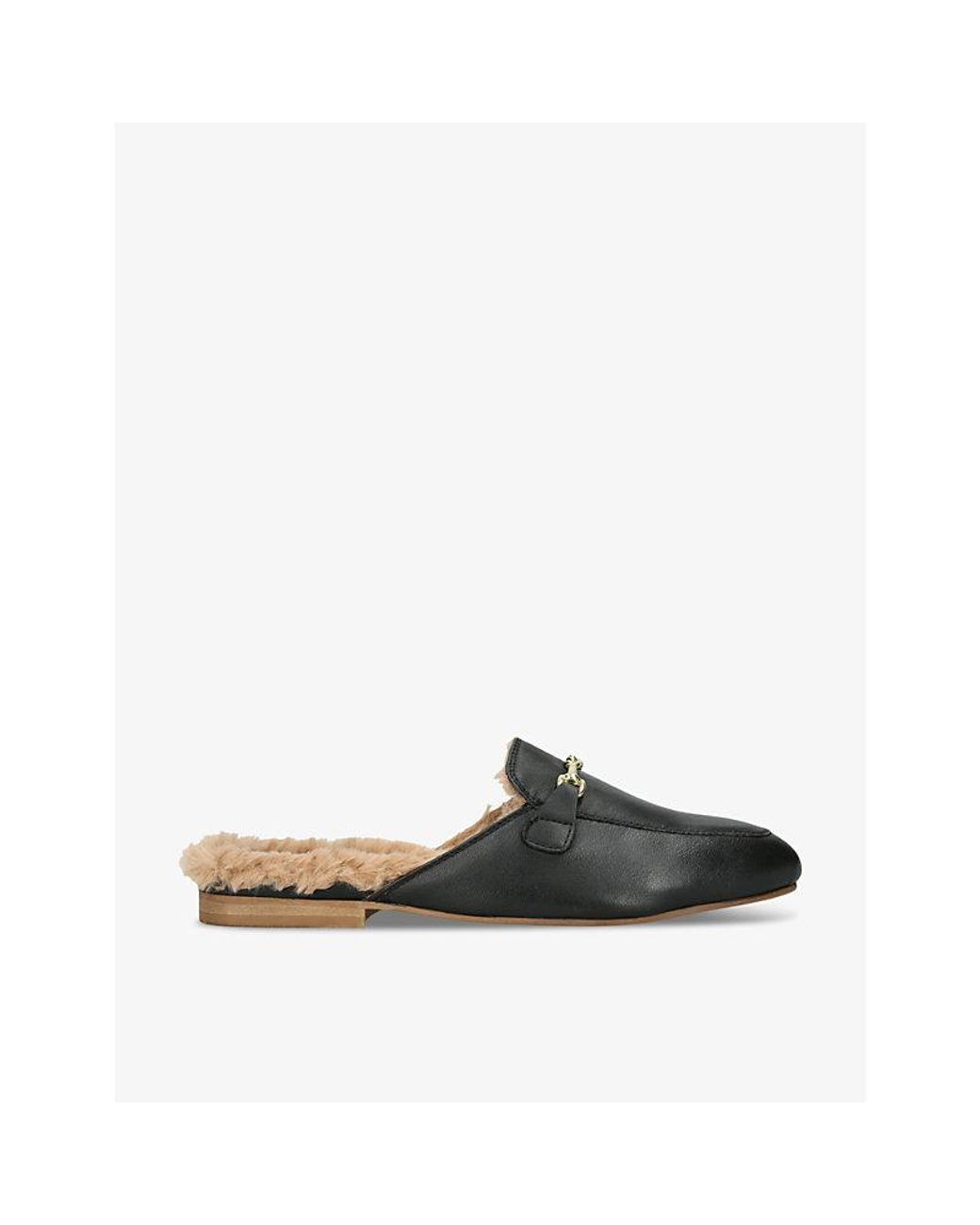 Steve Madden Cleodora F Lined Slip On Leather Mules in Black Lyst UK