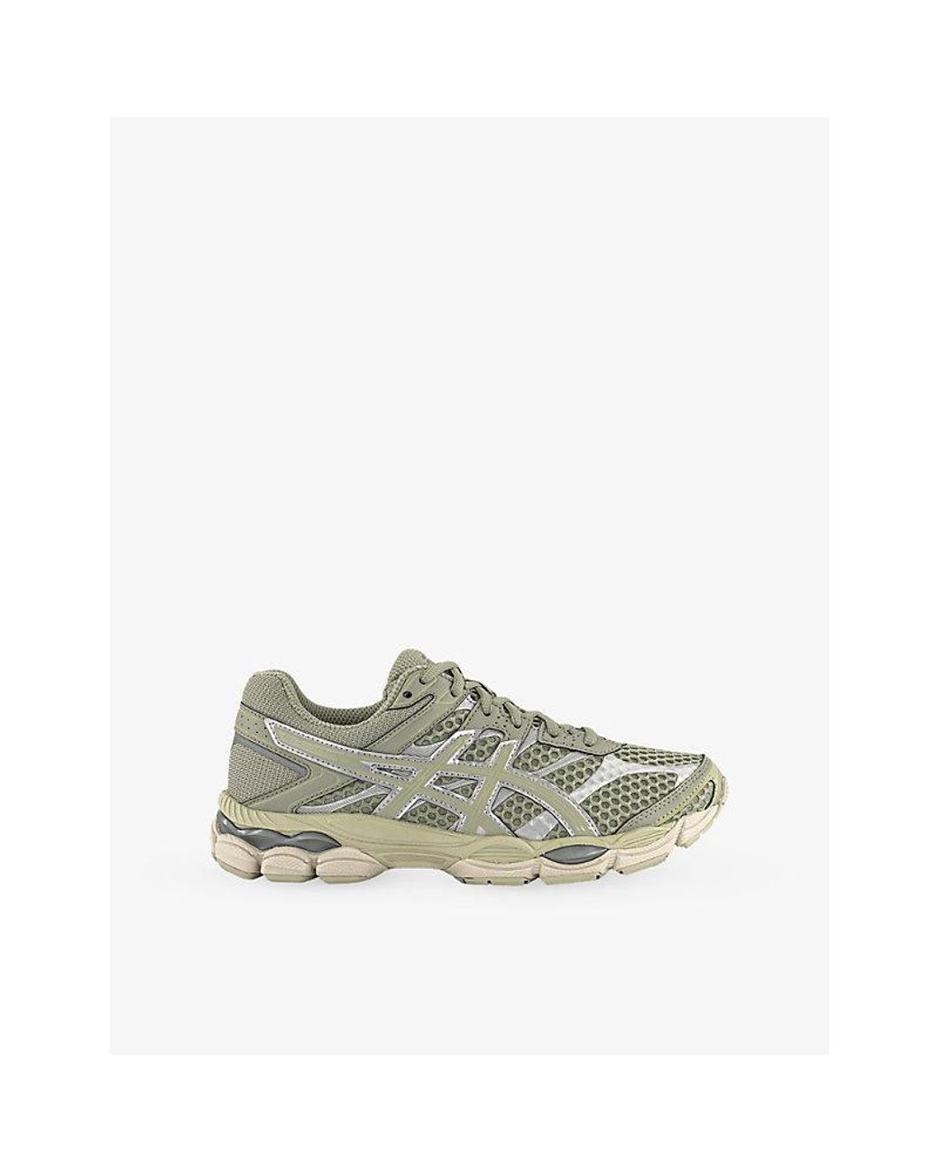 Asics Green Gel-Cumulus 16 Mesh And Leather Trainers for men
